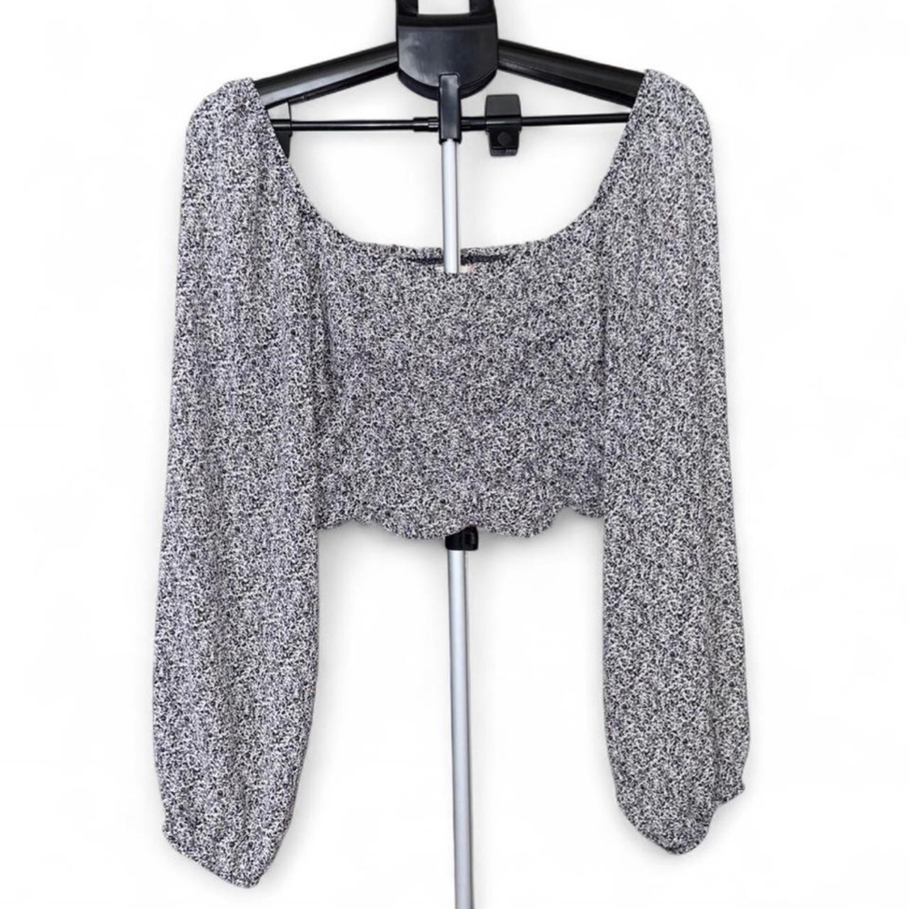 Altar'd State Black and White Crop Top